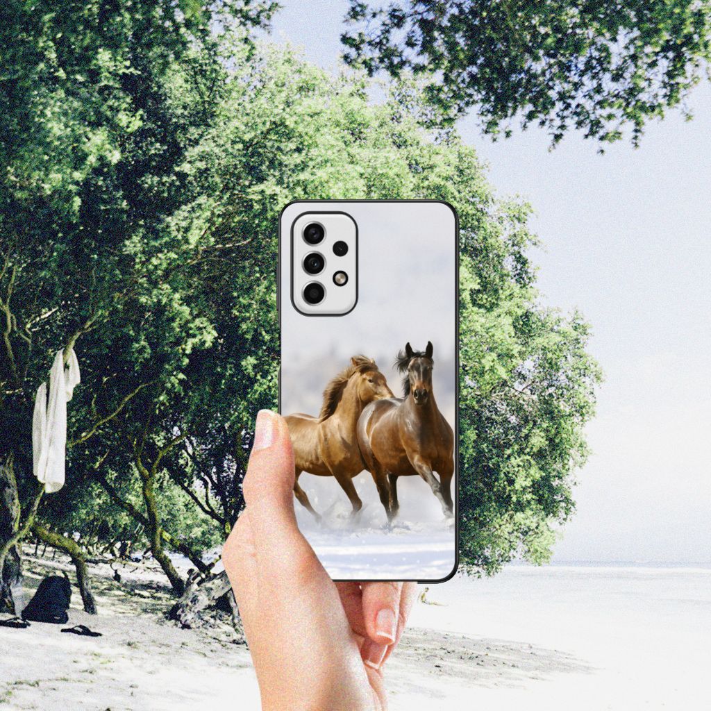 Samsung Galaxy A23 Dierenprint Telefoonhoesje Paarden B2C Telecom