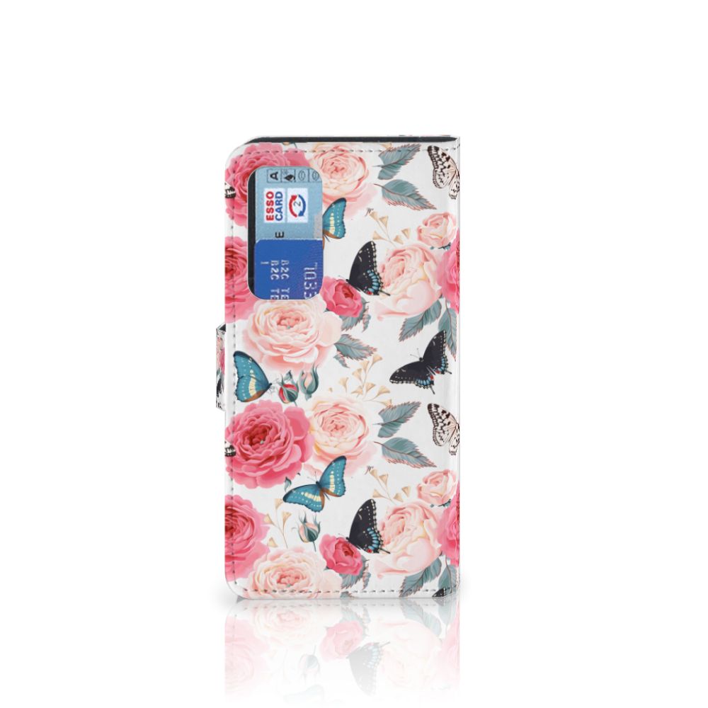 Huawei P40 Hoesje Butterfly Roses