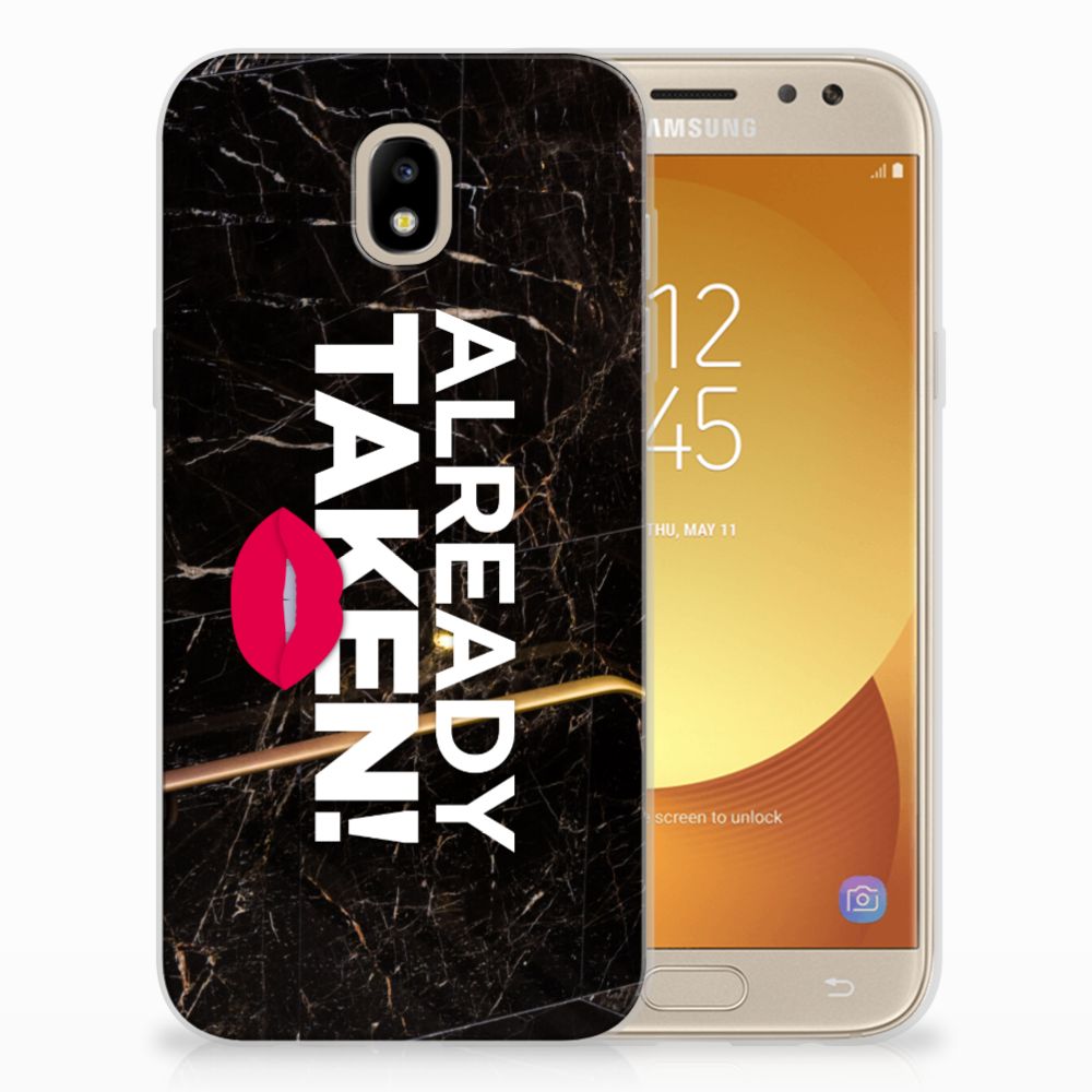 Samsung Galaxy J5 2017 Siliconen hoesje met naam Already Taken Black