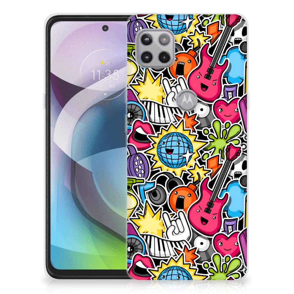 Motorola Moto G 5G Silicone Back Cover Punk Rock