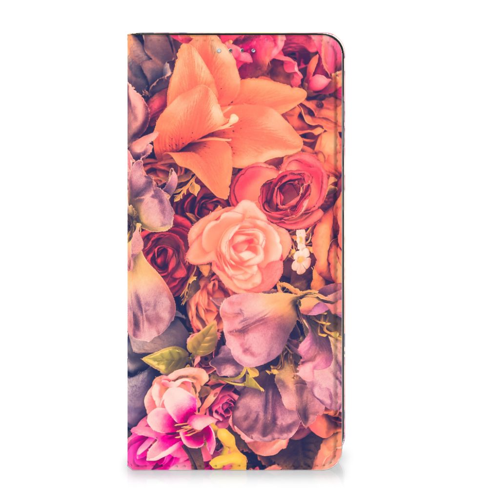 OPPO A17 Smart Cover Bosje Bloemen - B2C Telecom
