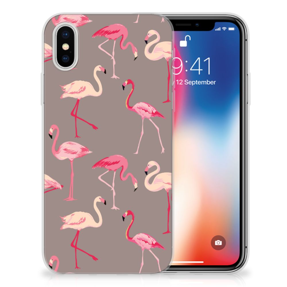 Apple iPhone X | Xs TPU Hoesje Flamingo