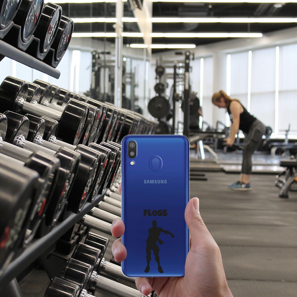 Samsung Galaxy M20 (Power) Telefoonhoesje met Naam Floss