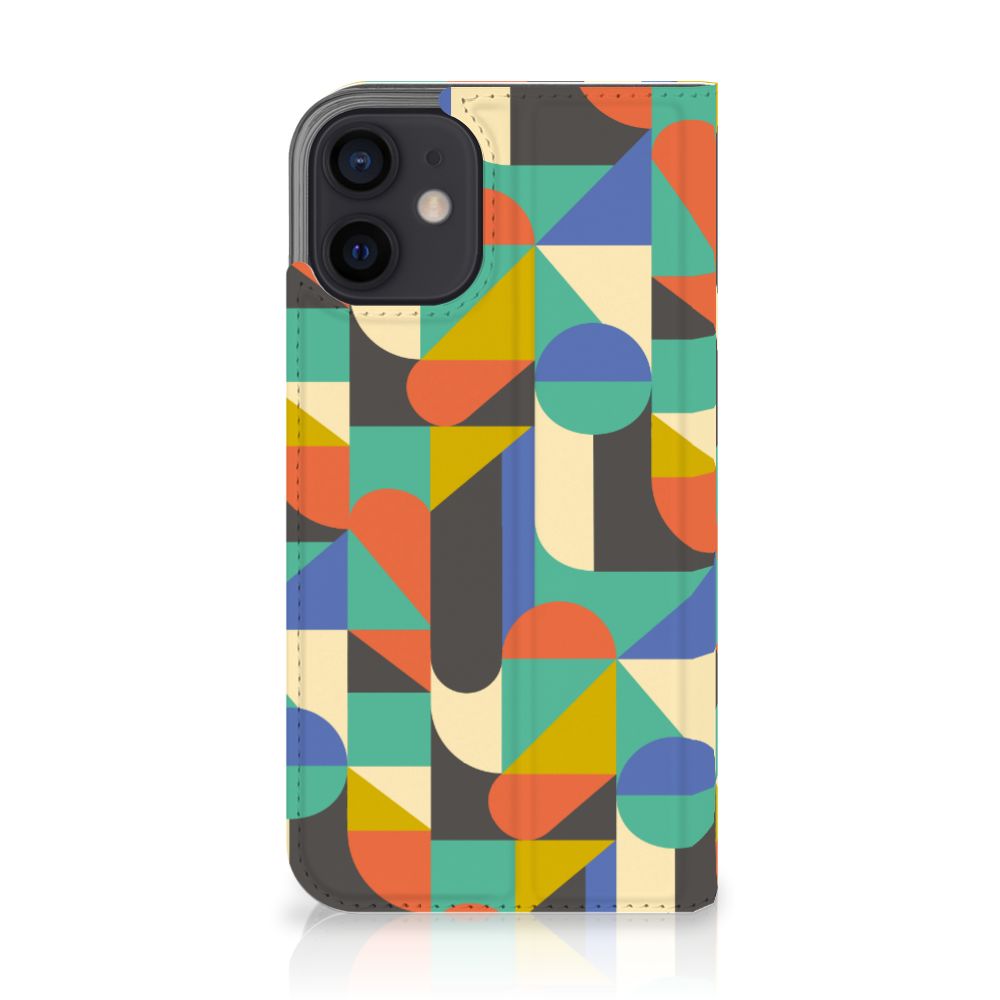 iPhone 12 Mini Hoesje met Magneet Funky Retro - B2C Telecom