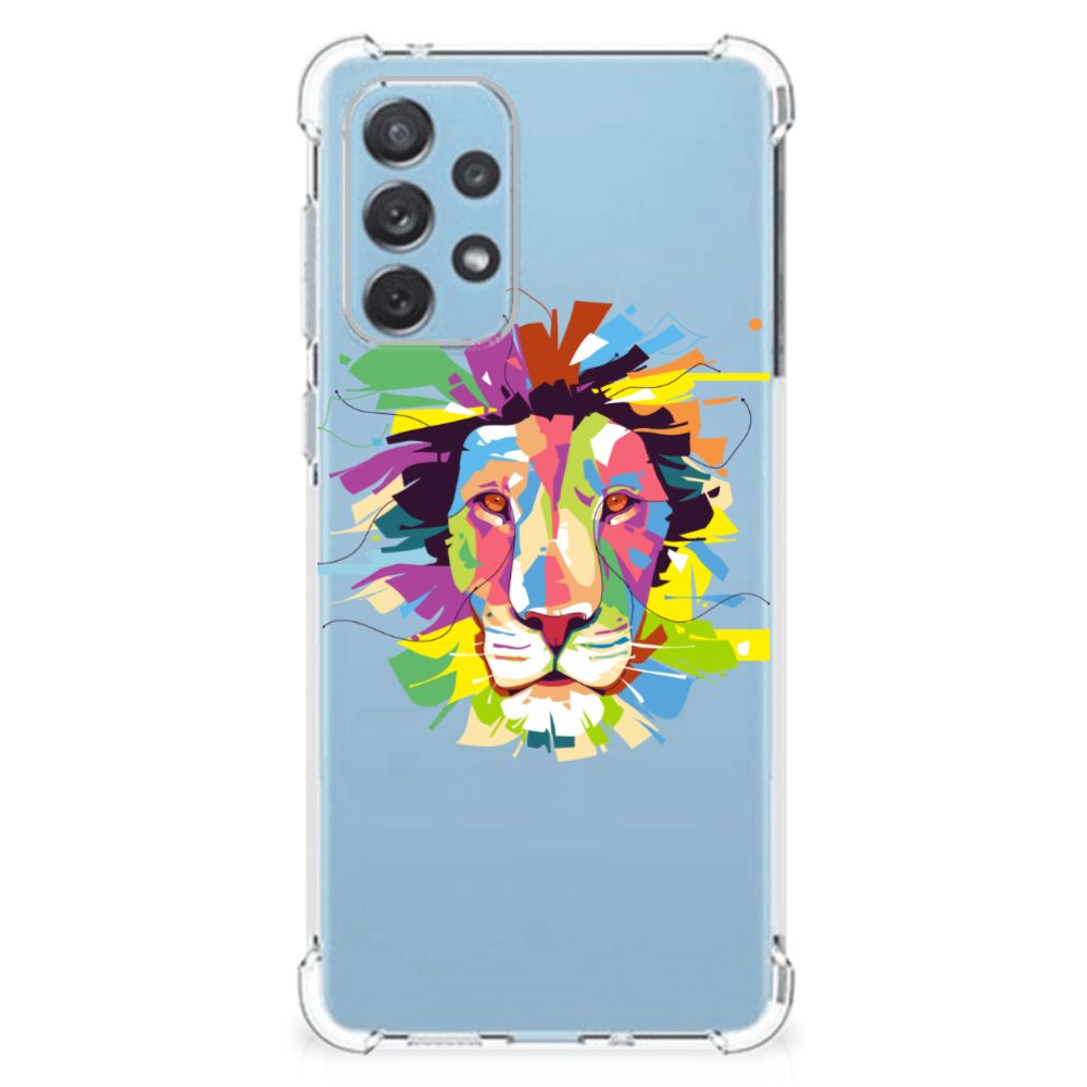 Samsung Galaxy A73 Stevig Bumper Hoesje Lion Color B2C Telecom