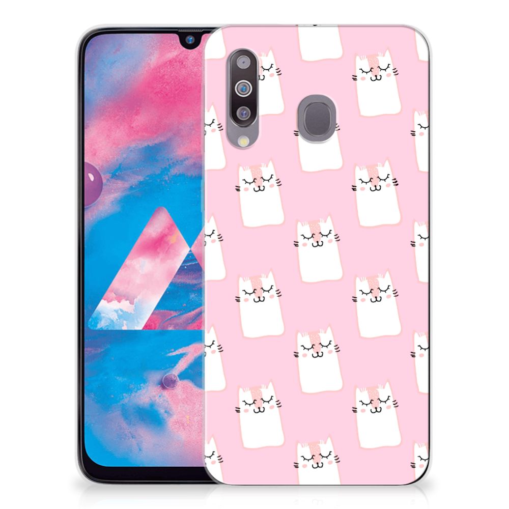 Samsung Galaxy M30 TPU Hoesje Sleeping Cats