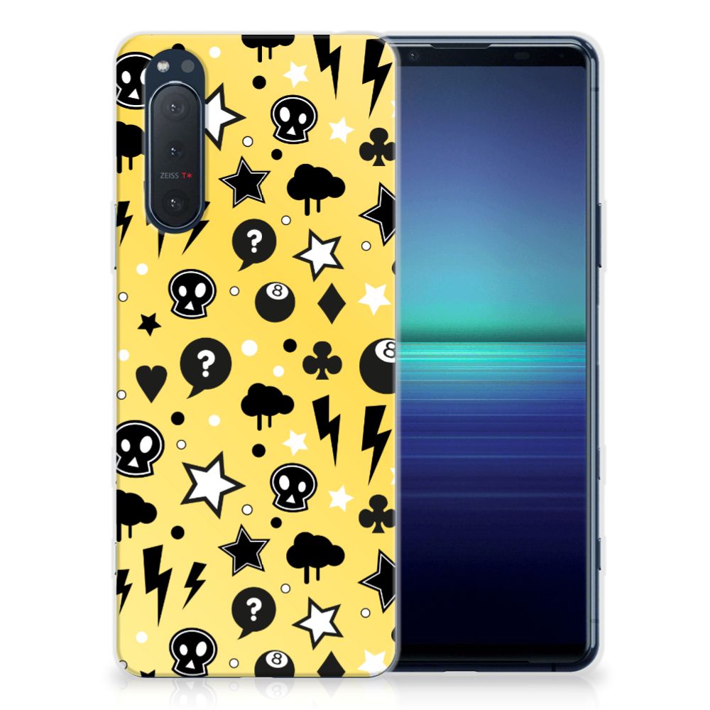 Silicone Back Case Sony Xperia 5II Punk Geel