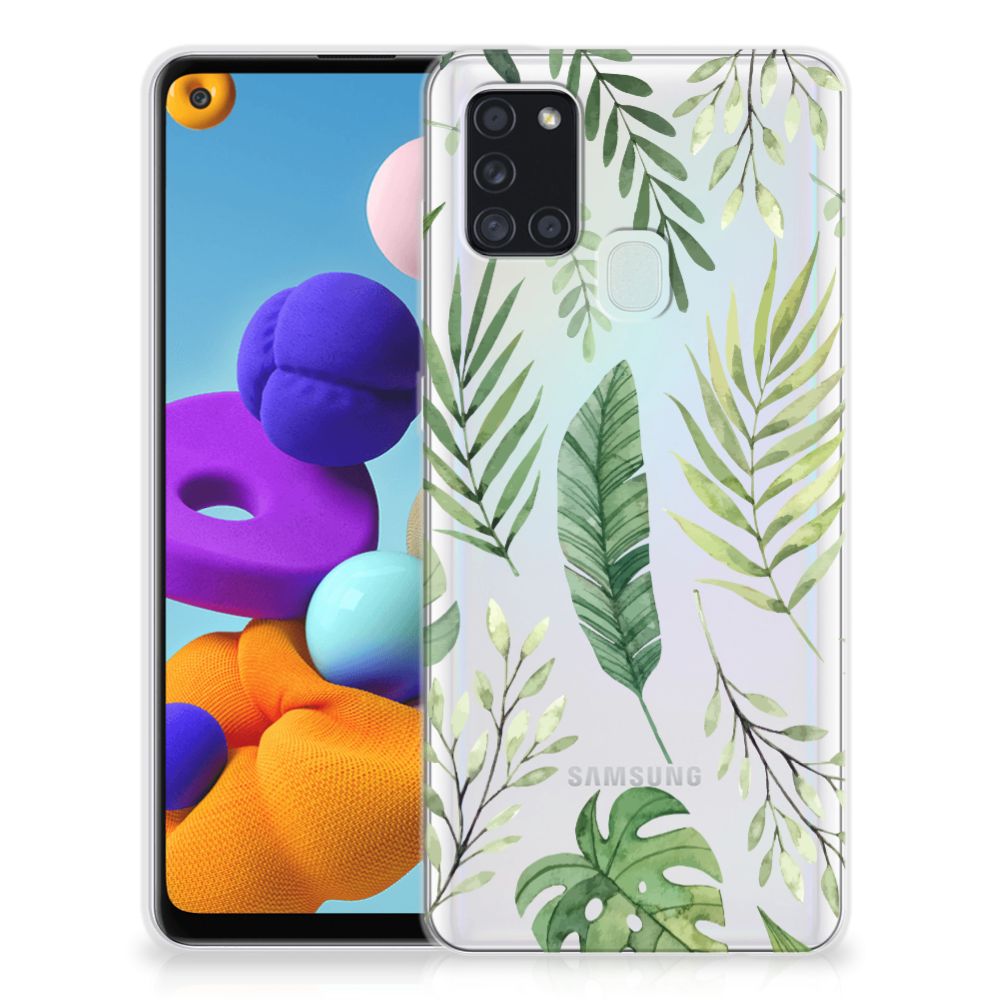 Samsung Galaxy A21s TPU Case Leaves