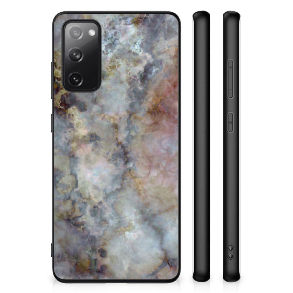 Samsung Galaxy S20 FE Marmeren Print Telefoonhoesje Marmer Grijs B2C Telecom