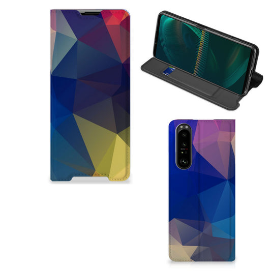 Sony Xperia 5 III Stand Case Polygon Dark