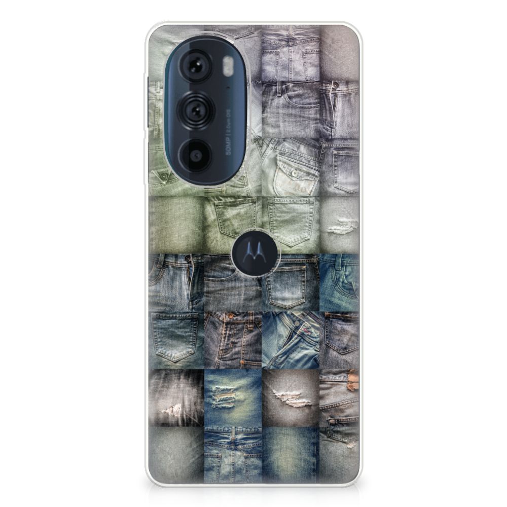Silicone Back Cover Motorola Edge 30 Pro Spijkerbroeken B2C Telecom