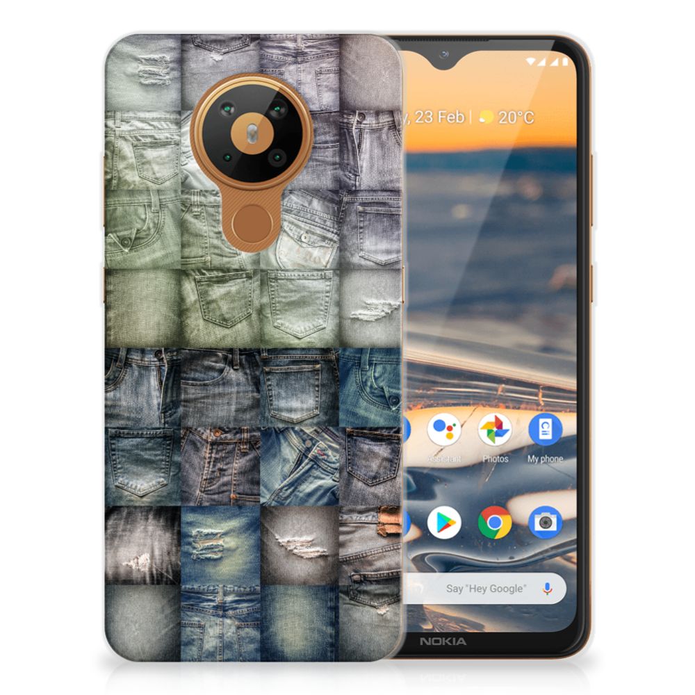Silicone Back Cover Nokia 5.3 Spijkerbroeken B2C Telecom