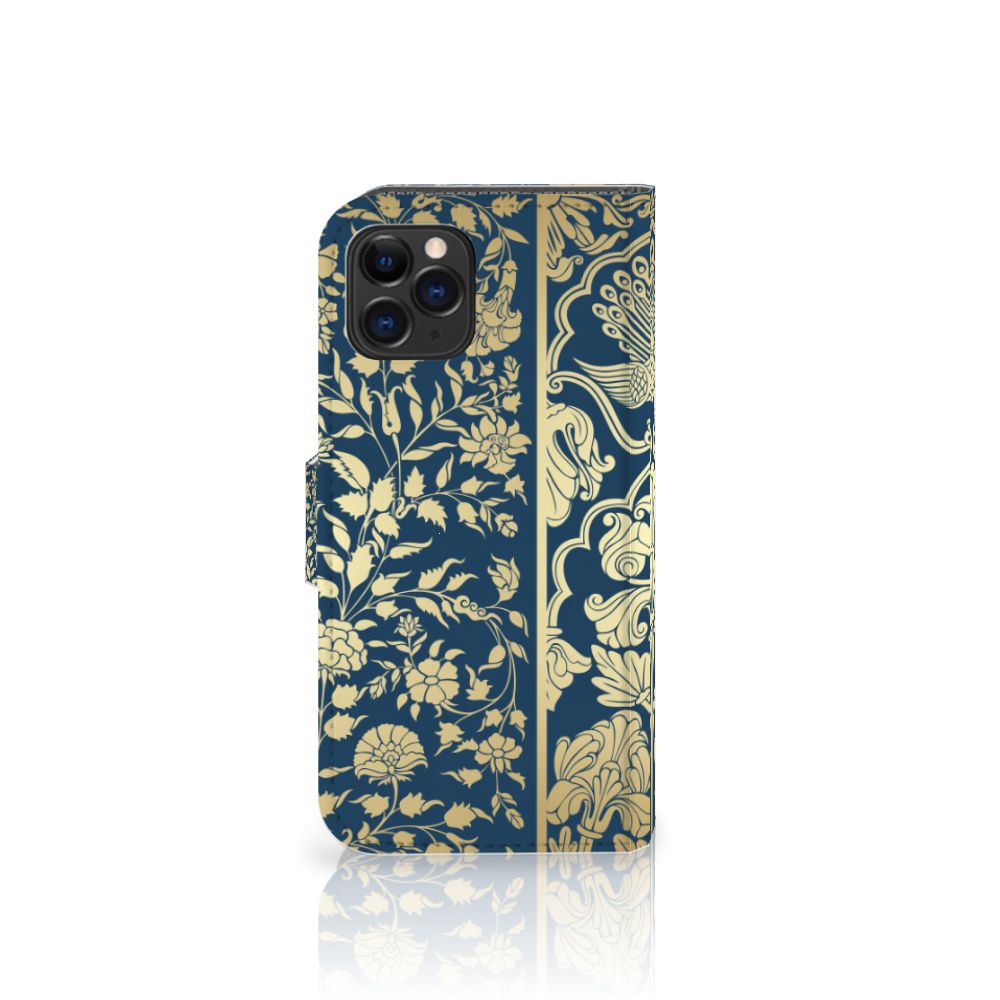 Apple iPhone 11 Pro Hoesje Beige Flowers