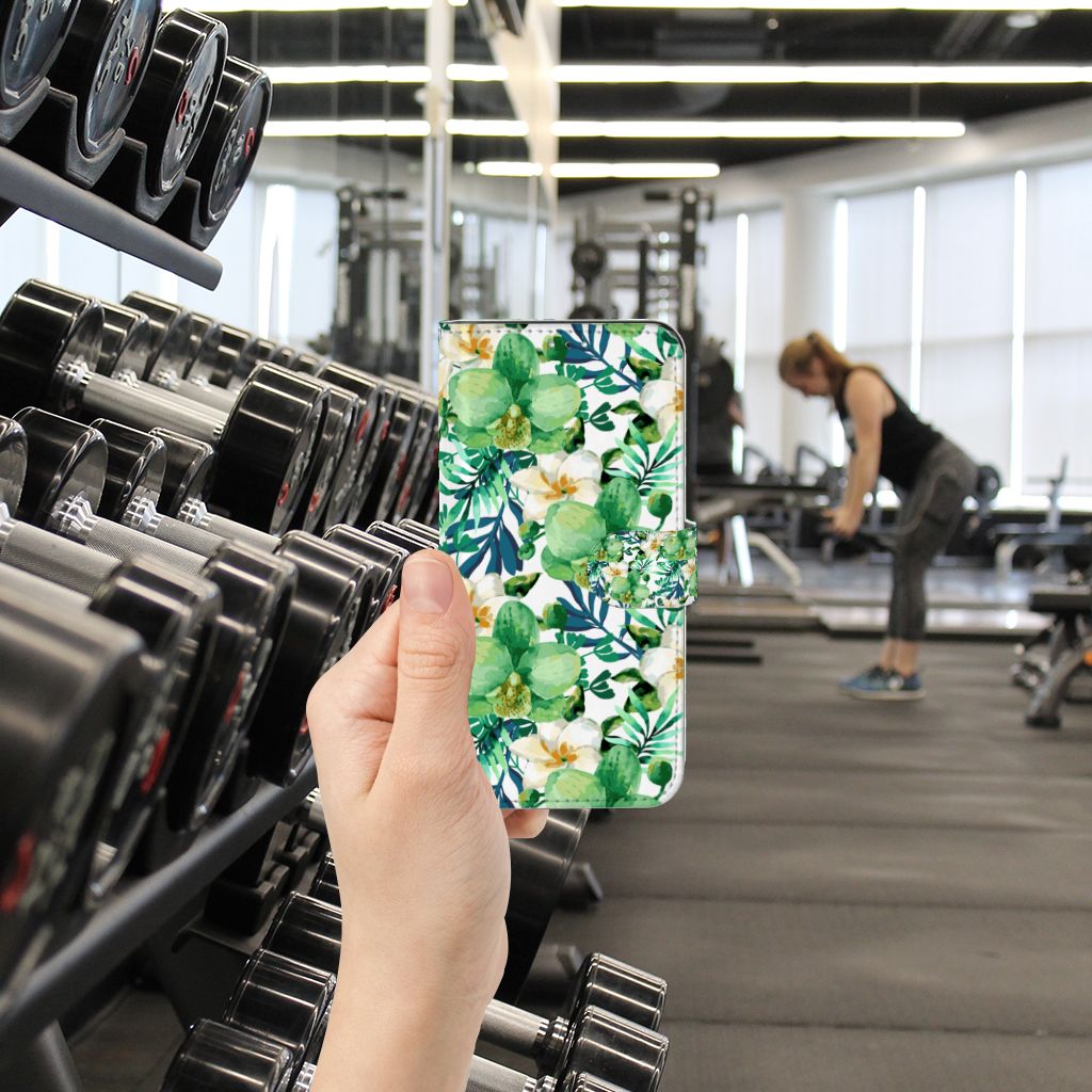 Samsung Galaxy A33 5G Hoesje Orchidee Groen