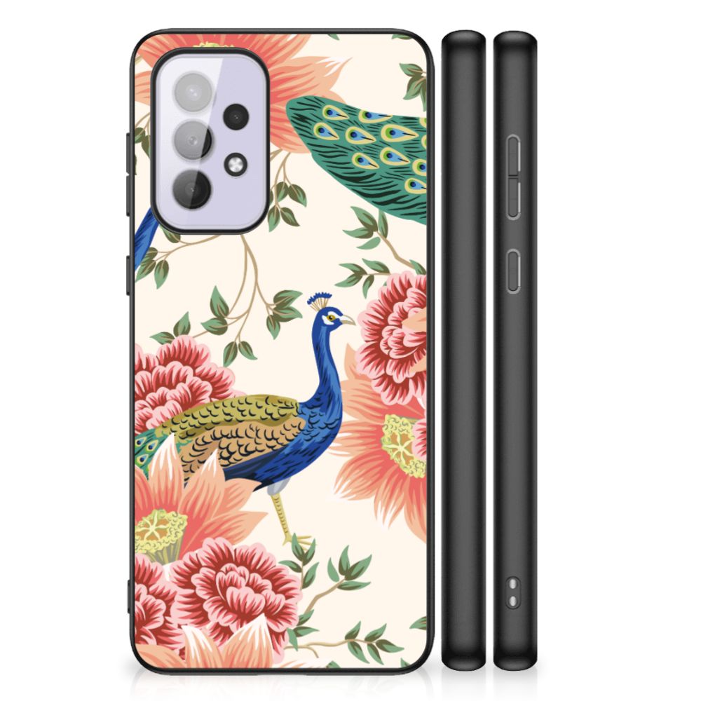 Dierenprint Telefoonhoesje voor Samsung Galaxy A33 5G Pink Peacock B2C Telecom