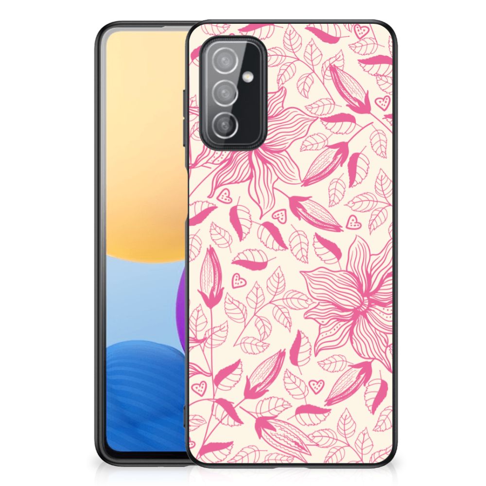 Samsung Galaxy M52 Bloemen Hoesje Pink Flowers B2C Telecom