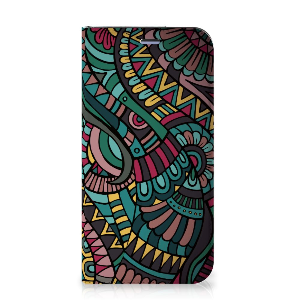 iPhone 12 Mini Hoesje met Magneet Aztec - B2C Telecom