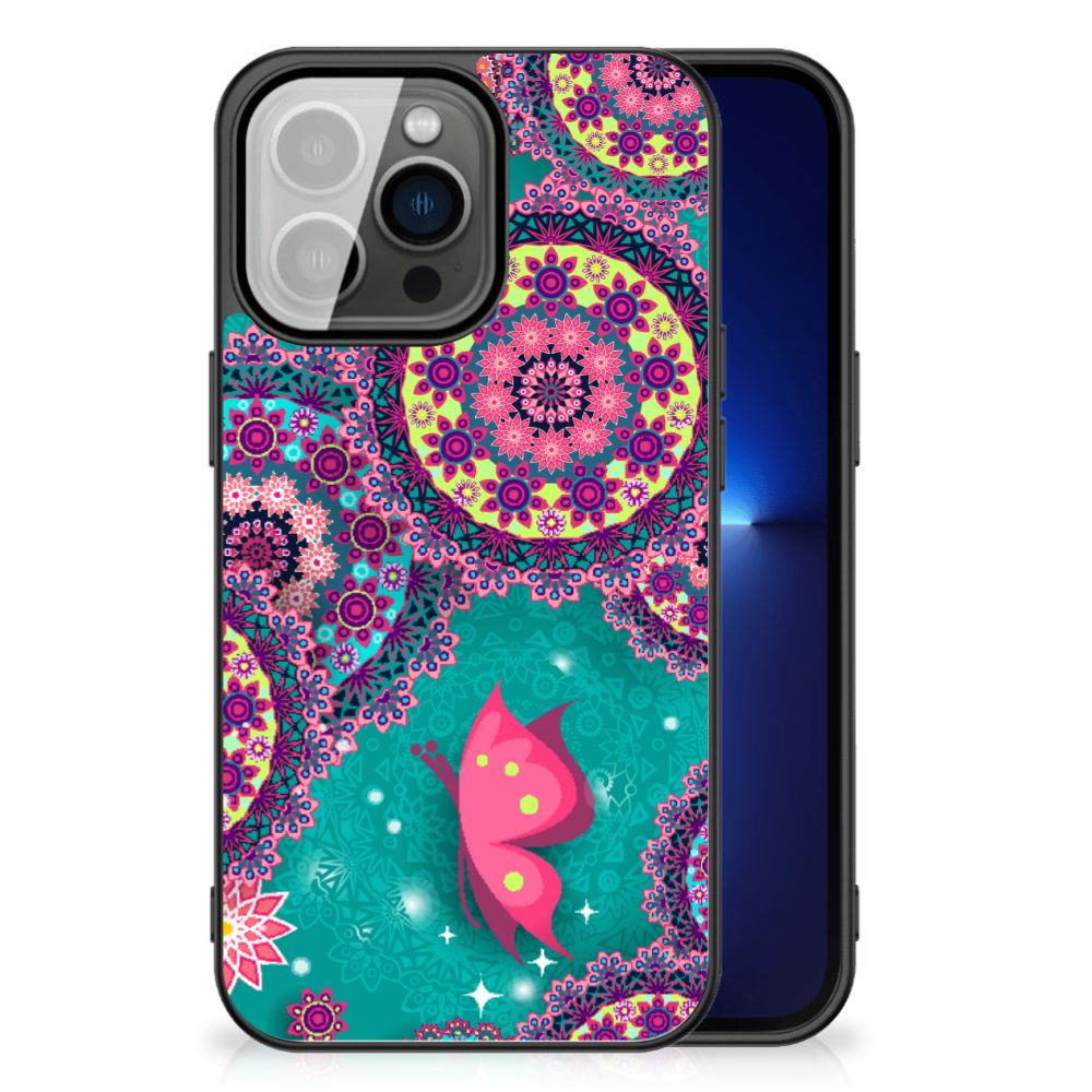 iPhone 13 Pro Leuk Telefoonhoesje Cirkels en Vlinders B2C Telecom