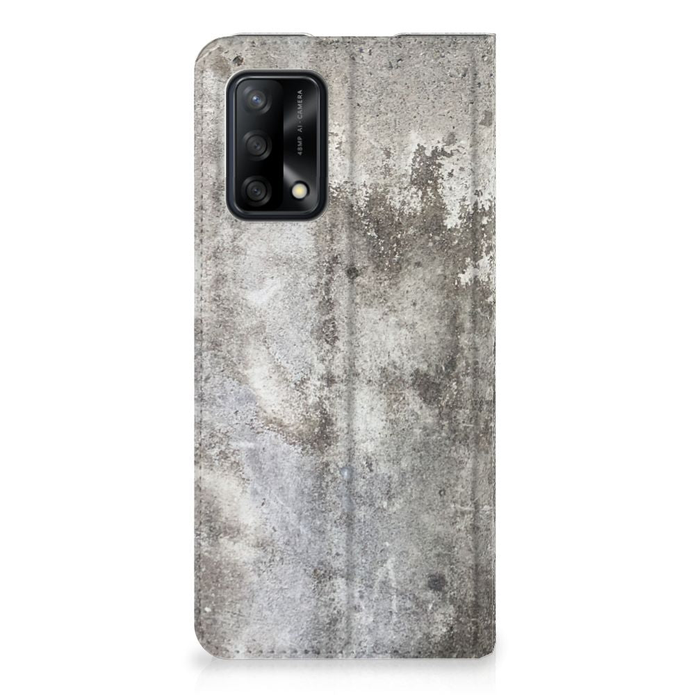 OPPO A74 4G Standcase Beton Print - B2C Telecom