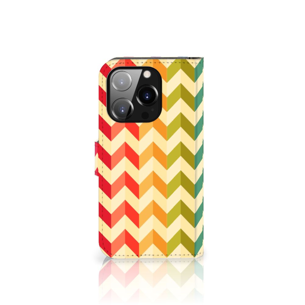 iPhone 14 Pro Telefoon Hoesje Zigzag Multi Color