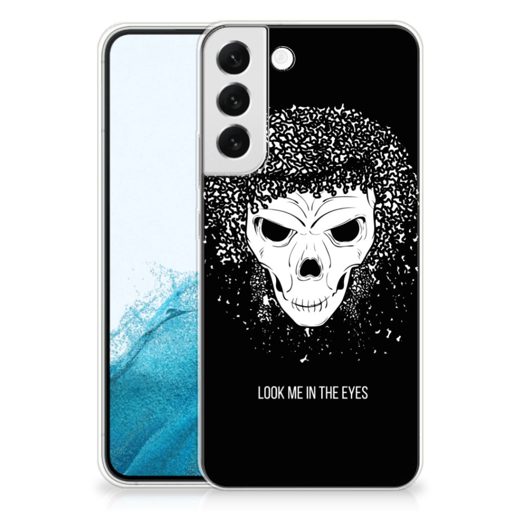 Silicone Back Case Samsung Galaxy S22 Plus Skull Hair