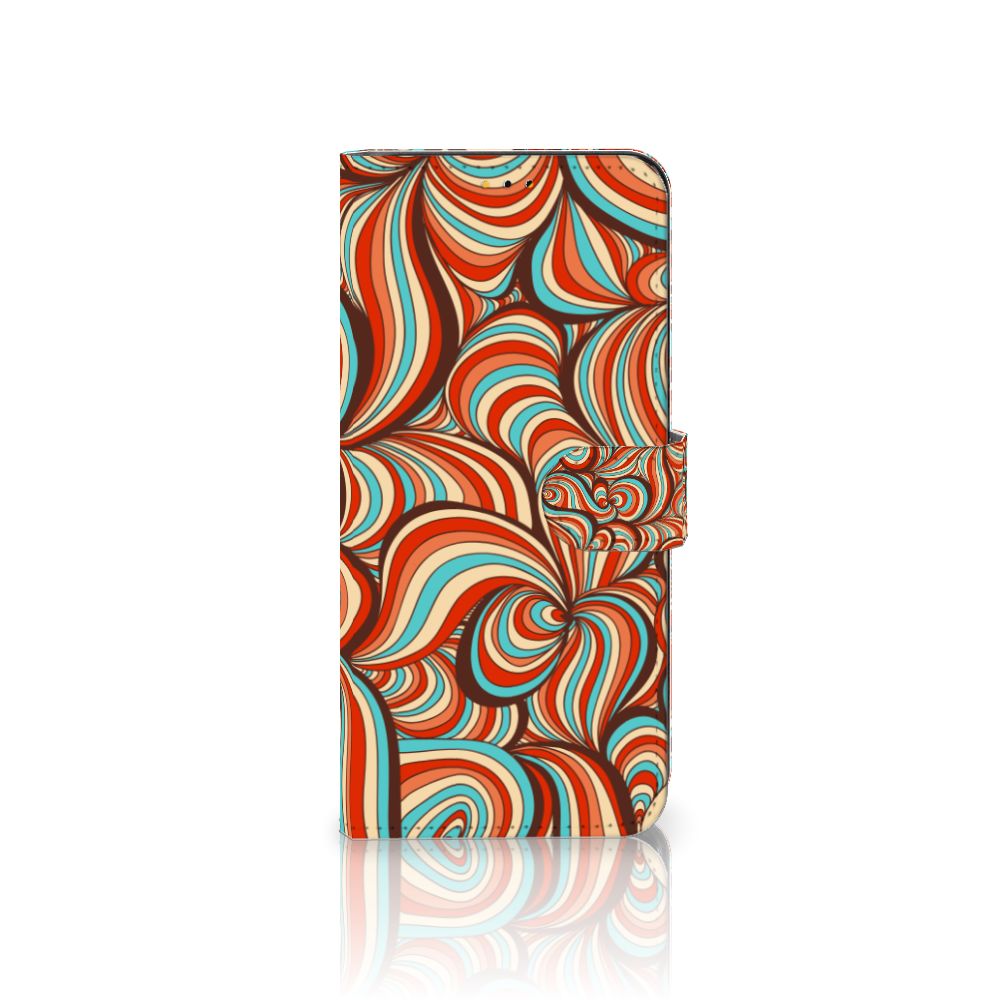 Samsung Galaxy A14 5G Hoesje Retro met kleurrijk retro design en magnetische sluiting.