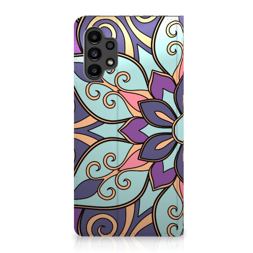 Samsung Galaxy A13 (4G) Smart Cover Purple Flower - B2C Telecom
