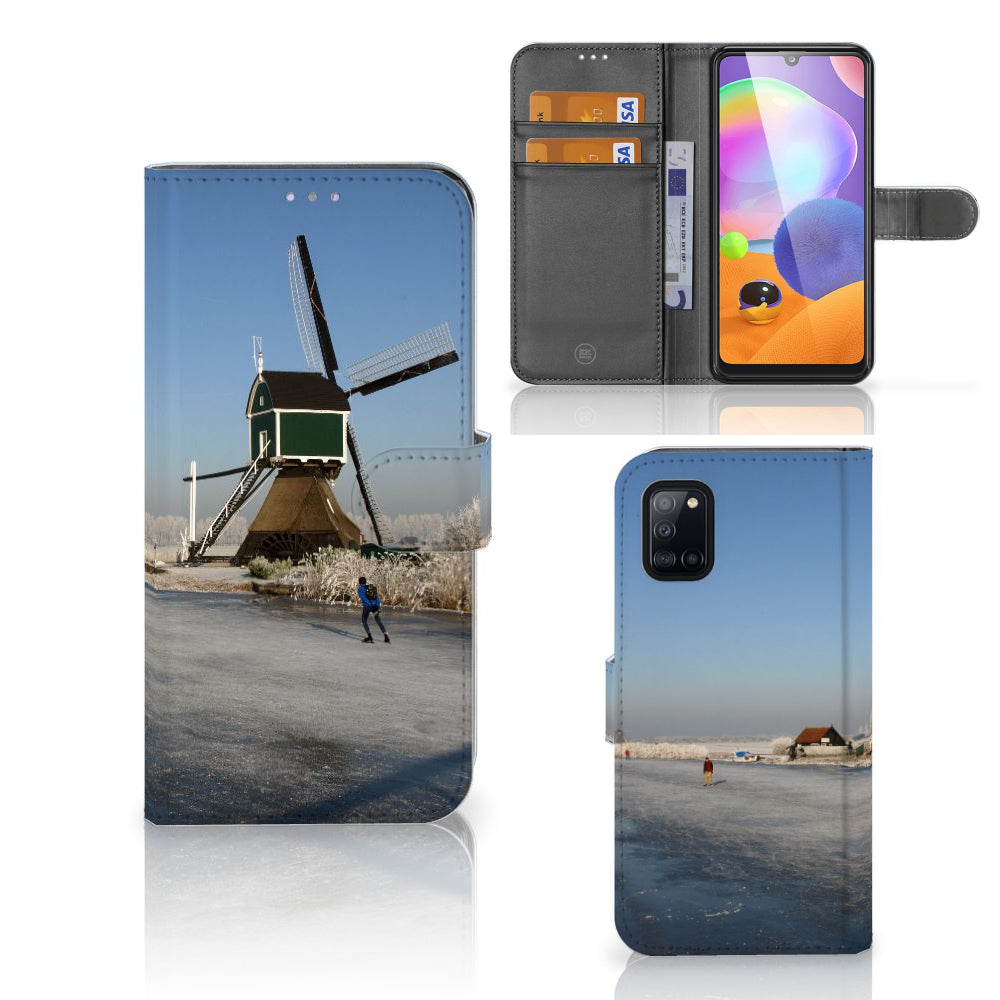 Samsung Galaxy A31 Flip Cover Schaatsers