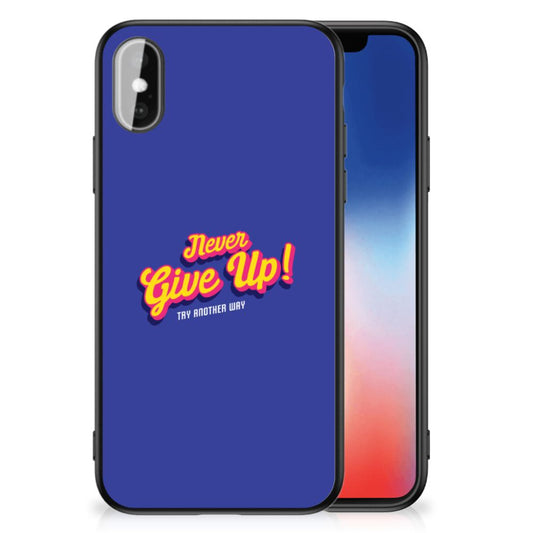 iPhone X | Xs Telefoon Hoesje met tekst Never Give Up