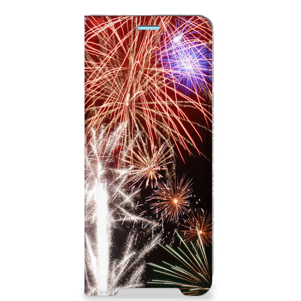 Sony Xperia 10 III Hippe Standcase Vuurwerk - B2C Telecom