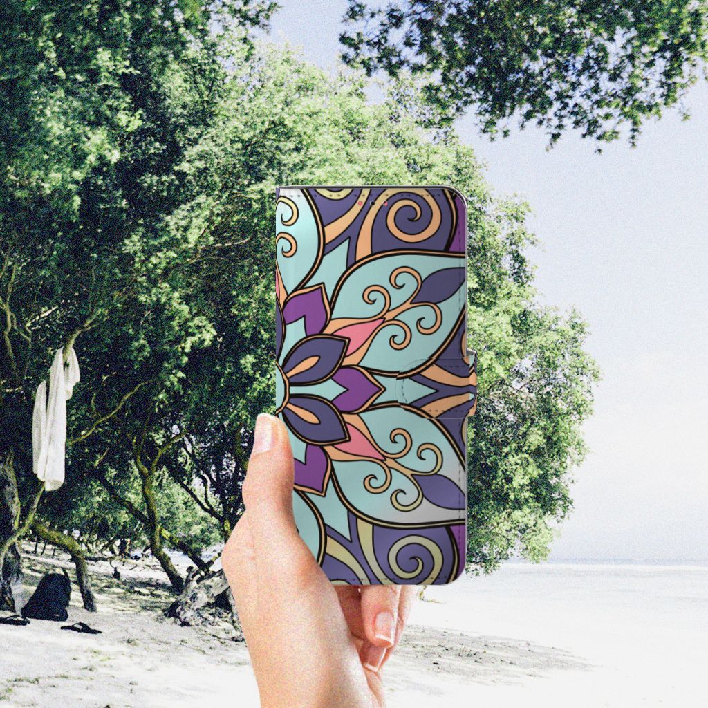 Samsung Galaxy A13 (4G) Hoesje Purple Flower
