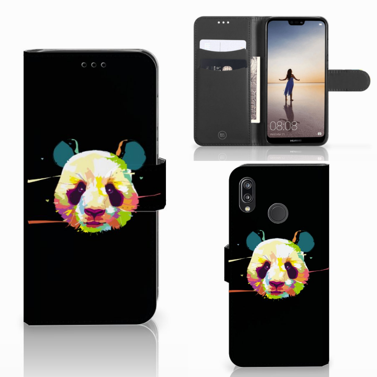 Huawei P20 Lite Leuk Hoesje Panda Color