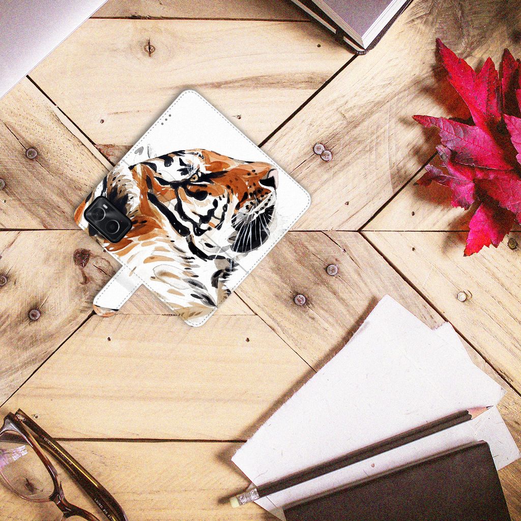 Hoesje OPPO A76 | A96 Watercolor Tiger