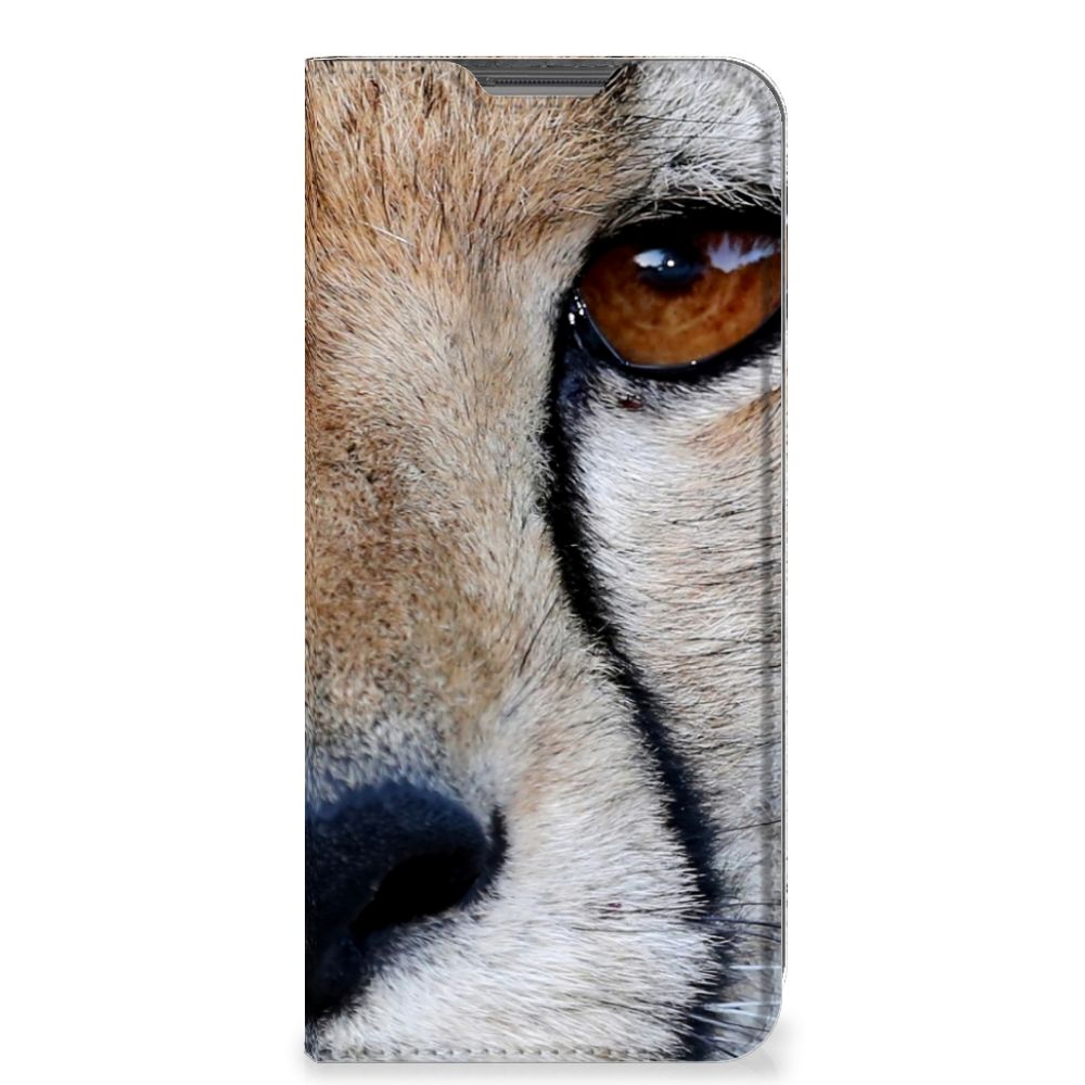OPPO A96 | A76 Hoesje maken Cheetah met close-up van een jachtluipaard voor een flitsend design.