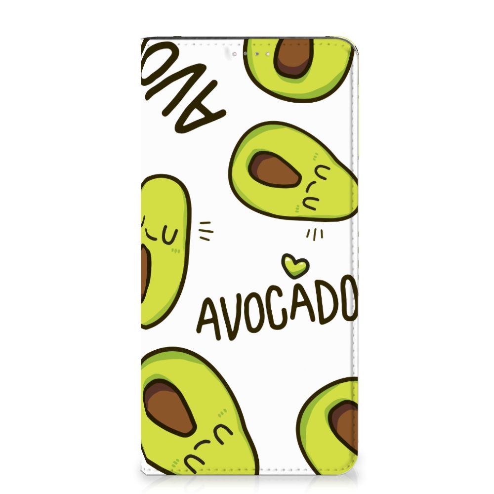 Samsung Galaxy A14 4G Magnet Case Avocado Singing design with cute avocado illustrations.