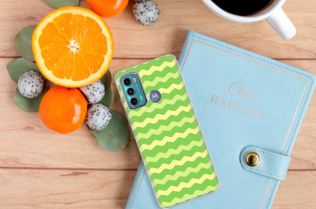 Motorola Moto G60 TPU bumper Waves Green B2C Telecom