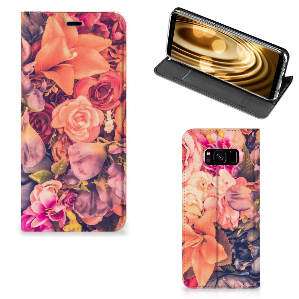 Samsung Galaxy S8 Smart Cover Bosje Bloemen