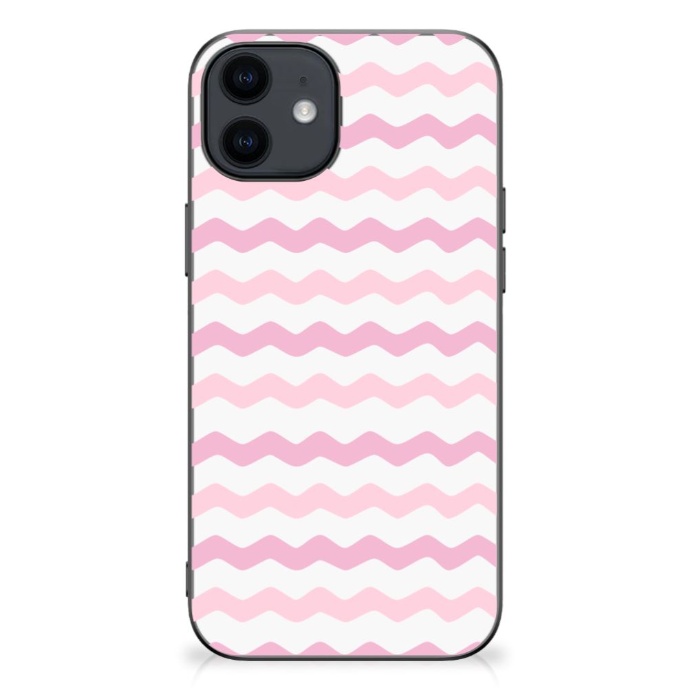 iPhone 12 Pro | 12 (6.1") Bumper Case Waves Roze