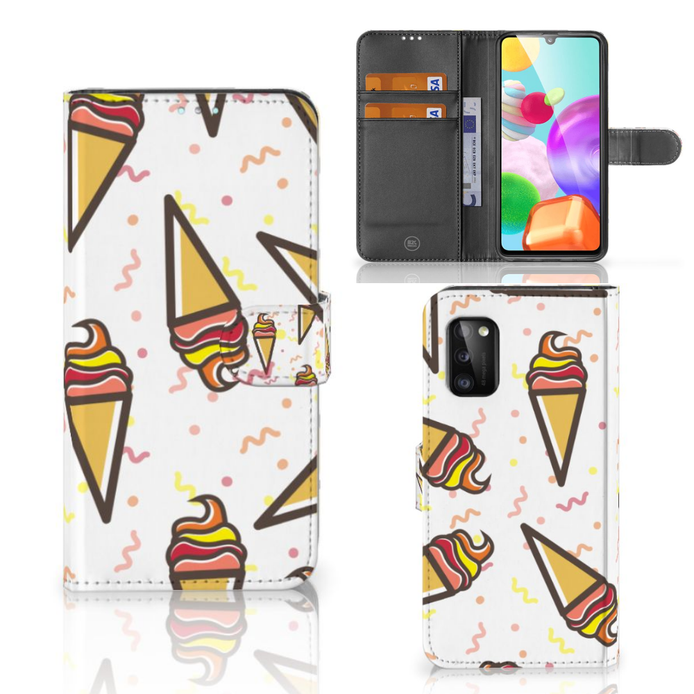 Samsung Galaxy A41 Book Cover Icecream