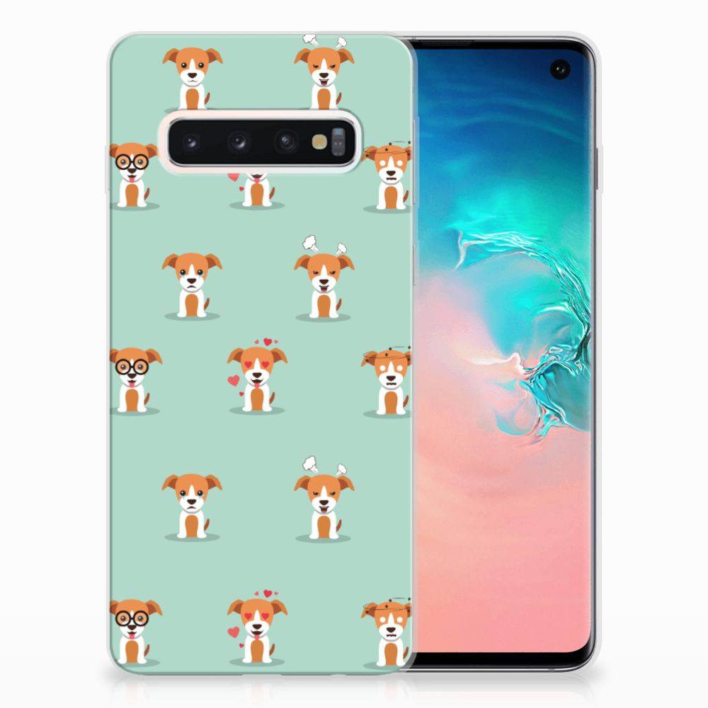 Samsung Galaxy S10 TPU Hoesje Pups