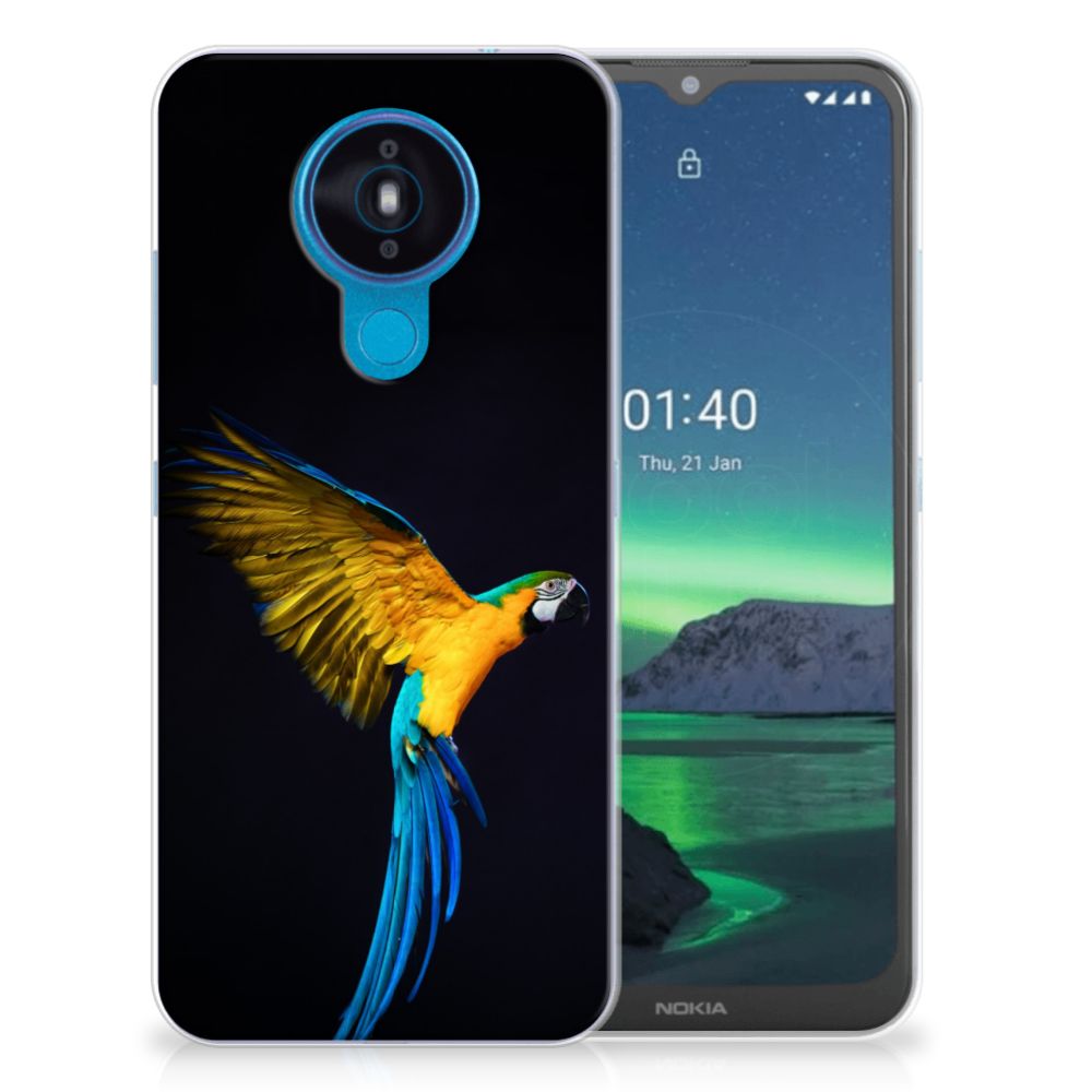 Nokia 1.4 TPU Hoesje Papegaai