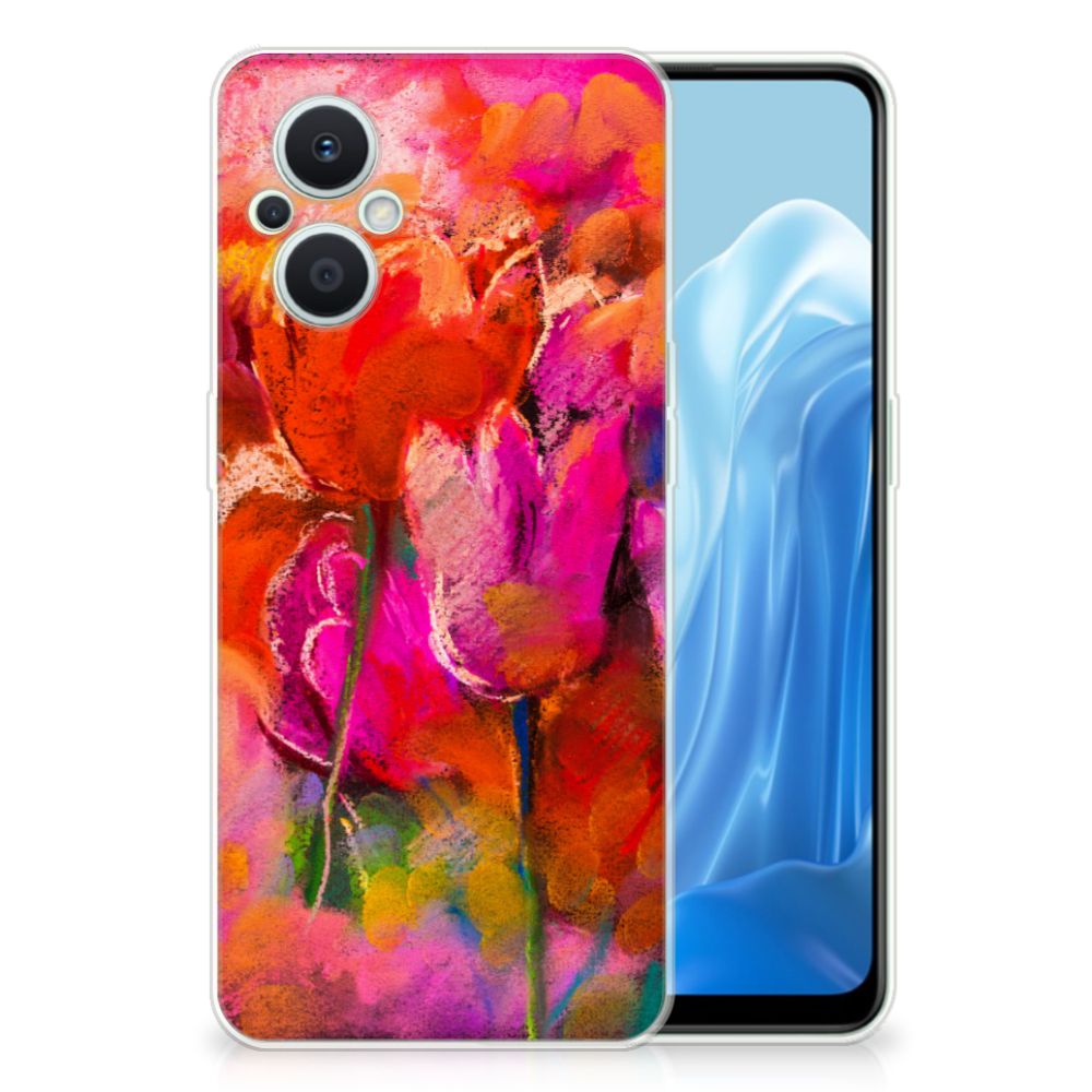 Hoesje maken OPPO Reno8 Lite Tulips B2C Telecom
