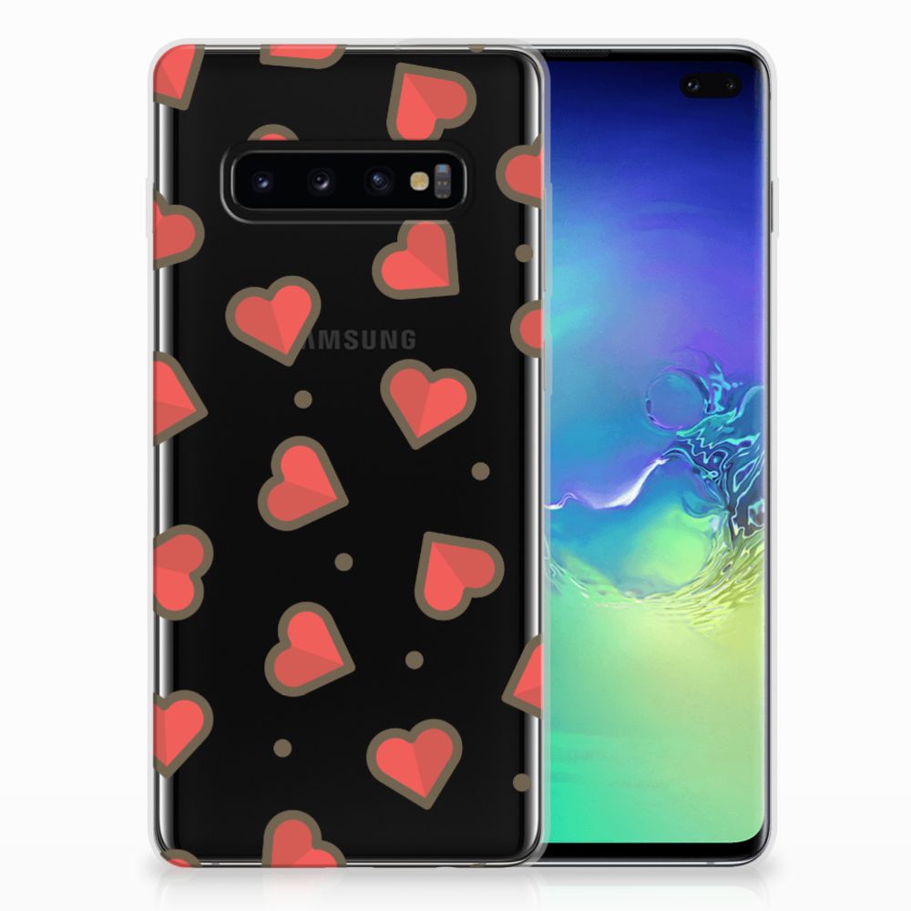 Samsung Galaxy S10 Plus TPU bumper Hearts