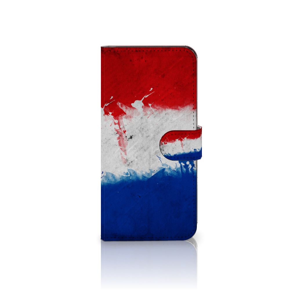 PPO A57 | A57s | A77 4G Bookstyle Case Nederland met Nederlandse vlag in artistic design.