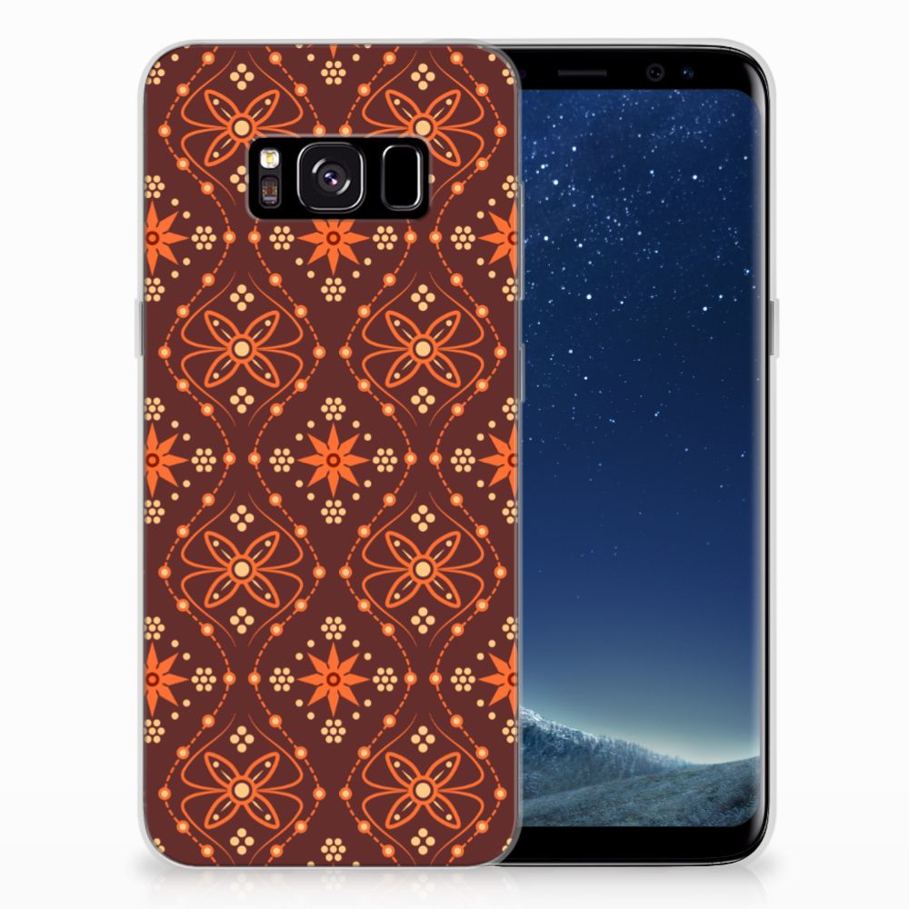 Samsung Galaxy S8 TPU bumper Batik Brown