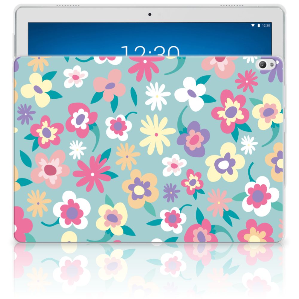 Lenovo Tab P10 Siliconen Hoesje Flower Power