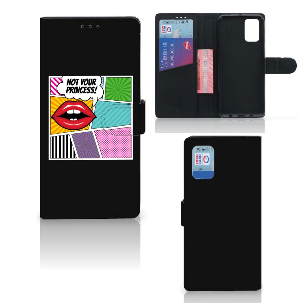 Samsung Galaxy A02s | M02s Wallet Case met Pasjes Popart Princess