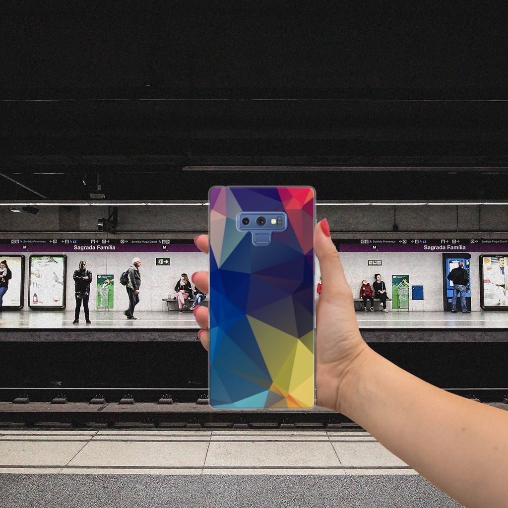 Samsung Galaxy Note 9 TPU Hoesje Polygon Dark