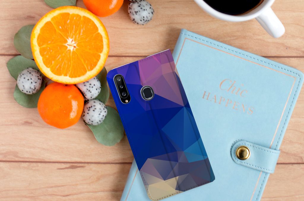 Samsung Galaxy A20s Stand Case Polygon Dark - B2C Telecom