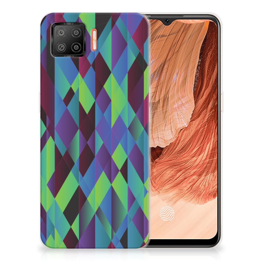 OPPO A73 4G TPU Hoesje Abstract Green Blue B2C Telecom